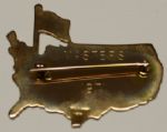 1971 14ct Gold Large AUGUSTA NATIONAL Members Lapel Pin