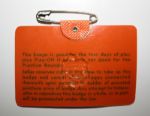 1971 Masters Tournament Badge