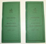 1990 and 1991 Masters Tournament Record Books - Media and Staff Only