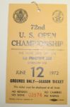 1972 US Open Ticket (Jack Nicklaus Win) 