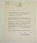 Clifford Roberts letter to patrons cutting off sale of Master tickets.