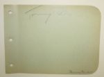 Tommy Armour Single Signed Album Page