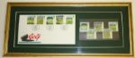 Framed British Open 1st Day Cover w/ 5 Additional Stamps