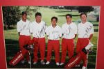 1995 Stanford 5 Man Golf Team (Inc Tiger Woods) Signed Photo & Golf Ball 