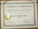 Vintage Robert T Bobby Jones Cut Signature Deluxe Framed w/ Image of Old Course