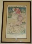 1986 Senior Tour Event Poster Signed by Palmer, Player, Wall, Boros and Many More