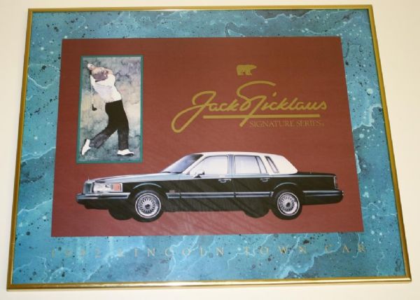  Jack Nicklaus Lincoln Signature Series Advertising Piece