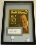 Ray Floyd Man of the Year Shadow Box w/ Autograph & 2 Personal Precept Golf Balls