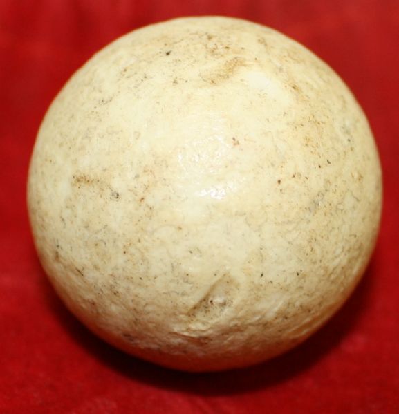  Circa 1850s Gutta Percha Golf Ball (Smooth Guttie)