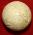  Circa 1850's Gutta Percha Golf Ball (Smooth Guttie)