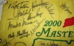 The Finest Masters Champs flag Ever Offered Tiger, Jack , Arnie and WATSON IN middle of flag
