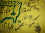 The Finest Masters Champs flag Ever Offered Tiger, Jack , Arnie and WATSON IN middle of flag