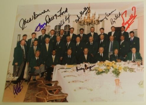 Masters Green Jacket Dinner Signed 8x10 Photo