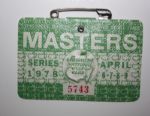 1978 Masters Tournament Badge