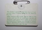 1978 Masters Tournament Badge