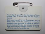 1979 Masters Tournament Badge
