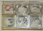 Lot of 6 Auto balls: Pavin, Harvey, Verplank, etc