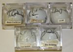 Set of 5 Auto Balls: Dent , Cochran, Delsing, Jansen, Nicklaus