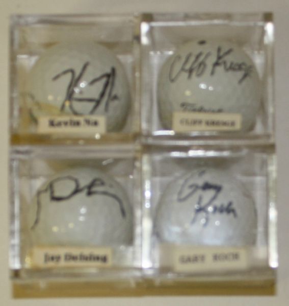 Set of 4 Auto Balls: Delsing, Na, Koch, Kresge