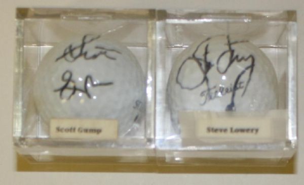 Set of 2 Auto Balls: Gump, Lowery