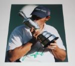 8x10 Photo Signed by  Padraig Harrington Trophy Shot