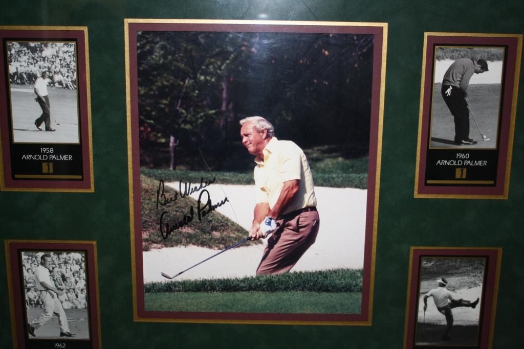 Lot Detail - Jack Nicklaus and Arnold Palmer Deluxe Framed Display