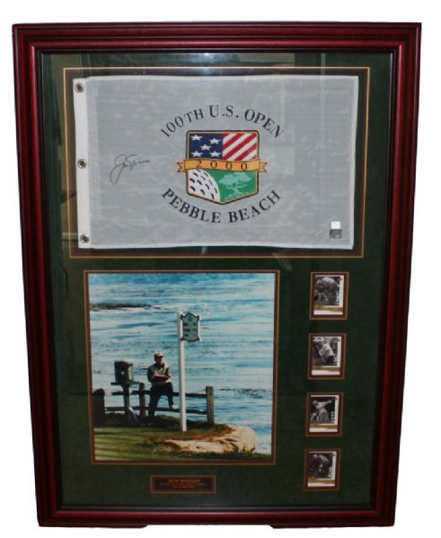 Jack Nicklaus 2000 U.S. Open Signed Deluxe Framed Display