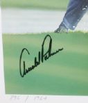 The King in Augusta print signed by Artist & Arnold Palmer Deluxe Framed