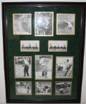 Jack Nicklaus 11 Photo Ensemble, one signed of Early career JSA Certification