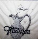 Jack Nicklaus Signed flag w/US and British Open photos JSA Full Letter of Authenticity