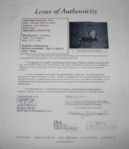 Jack Nicklaus Signed flag w/US and British Open photos JSA Full Letter of Authenticity