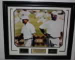 Tiger Woods and Michael Jordan 16 X20 w/Facsimile Autographs
