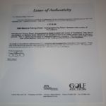 Ralph Guldahl Framed signed 1968 Masters Pairing Sheet W/Letter of Provenance