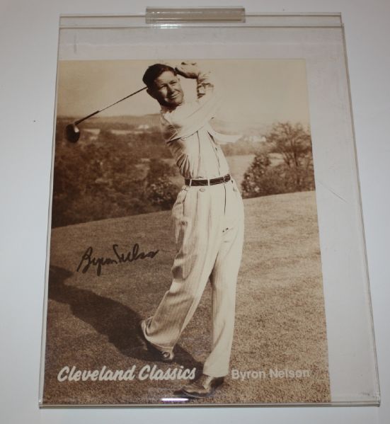 Autographed Endorsement photo of Byron Nelson