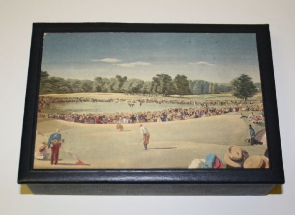1940s Golf Ball Box w/ Bobby Jones At Winged Foot IN 1929  WINNING PUT