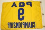 Actual Course Flown 9th Hole Flag from Gary Players' 3rd Major Win at 1962 PGA