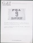 Actual Course Flown 9th Hole Flag from Gary Players' 3rd Major Win at 1962 PGA