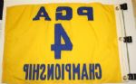 Actual Course Flown 4th Hole Flag from Gary Players' 3rd Major Win at 1962 PGA