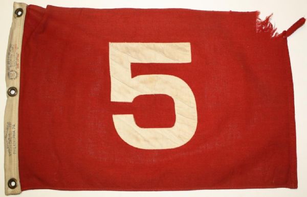 1950s,1960s Course Flown pin flag