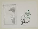 Charl Scwartzel Autographed Masters Scorecard