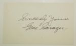 Gene Sarazen Autographed Index Card