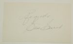 Sam Snead Autographed Index Card