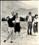 Ben Hogan Wire Photo Great Crisp shot of Hogans Follow Thru 1/29/1954