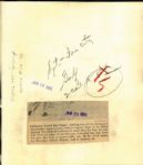 Ben Hogan Wire Photo Great Crisp shot of Hogans Follow Thru 1/29/1954