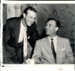 Ben Hogan Wire Photo with Stan Musial after winning Triple Crown 7/26/1953 NEAT PHOTO!