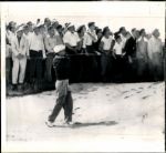 Ben Hogan Wire Photo Winning US open At Merion Crisp 6/12/1950