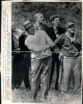 Sam Snead at Royal Birkdale Course Wire Photo - 8/2/1965