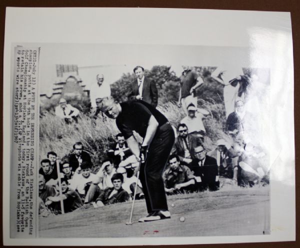 Jack Nicklaus British Open 8x10 Wire Photo