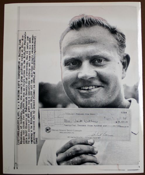 8-24-1965 Jack Nicklaus 8x10 Wire Photo