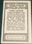 1926 'Who's Who in Sport' - Aubrey Boomer